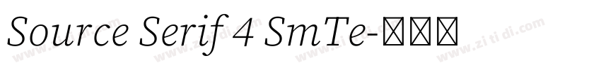 Source Serif 4 SmTe字体转换